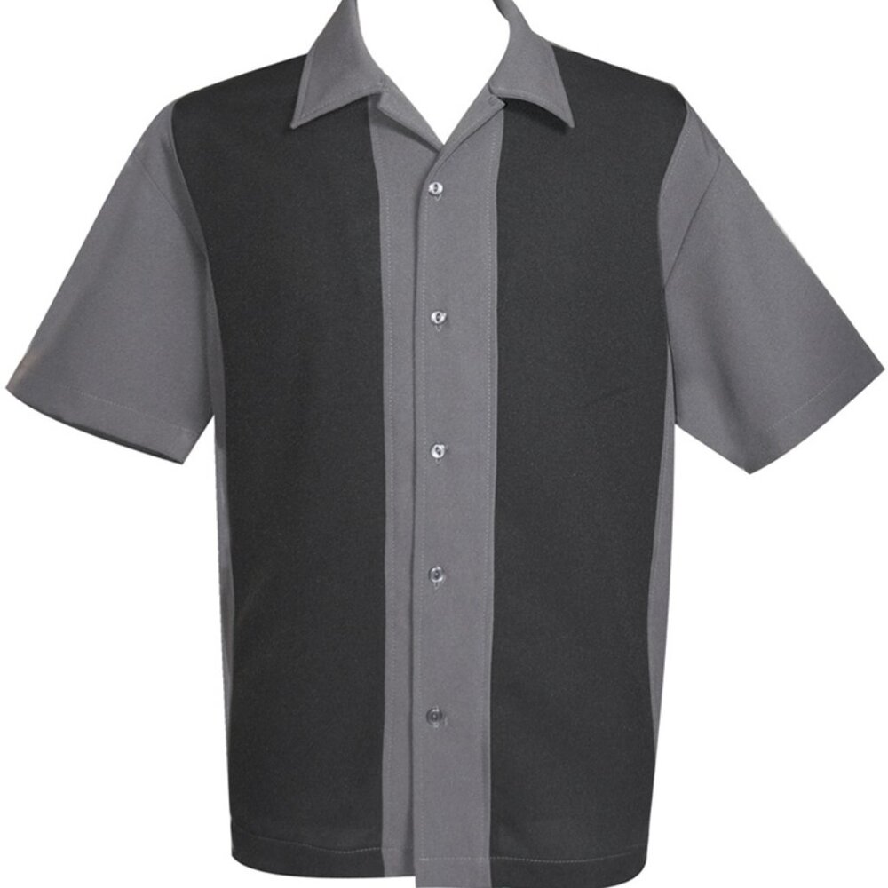 Medium NWT Steady Classic Rocksteady Retro Rockabilly Panel Bowling Style Shirt